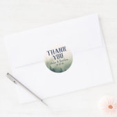 Foggy Mountain Favor Sticker (Envelop)