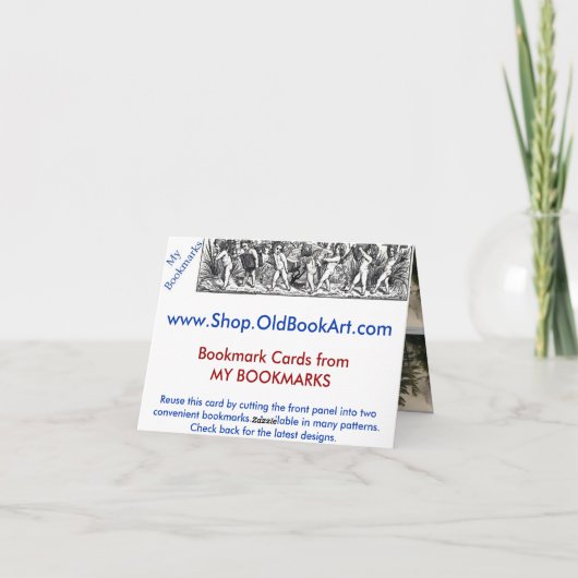 Foggy Mountain Meadow Bladwijzer Kaart (Achterkant)