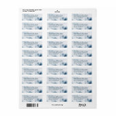 Foggy Mountain Retouradreslabel Etiket (Full Sheet)