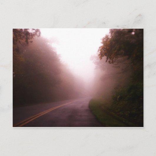 Foggy Mountain Road Briefkaart (Voorkant)