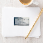 Foggy Mountains Modern Return Address Label (Insitu)