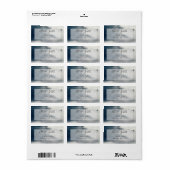 Foggy Mountains Modern Return Address Label (Full Sheet)