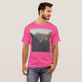Foggy Mountains Uitzicht Pattern Active T-shirt (Voorkant volledig)
