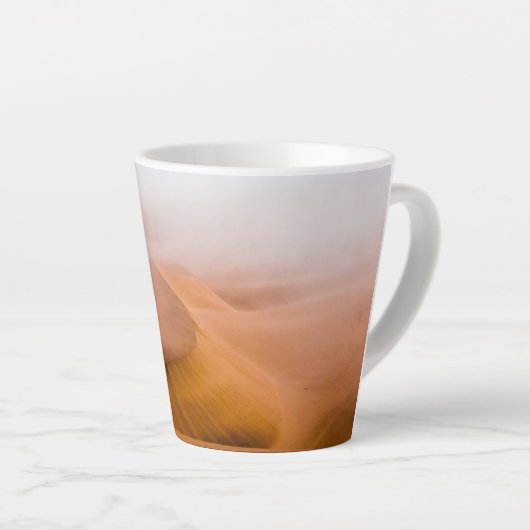 Foggy Namib Desert Latte Mok (Rechterhoek)