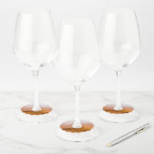 Foggy Namib Desert Wijnglaslabel (Set)