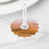 Foggy Namib Desert Wijnglaslabel (Dichtbij)