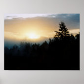 Foggy Northwest Sunrise poster (Voorkant)