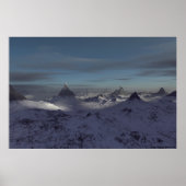 Foggy Peaks Poster (Voorkant)