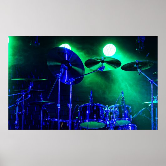 Foggy Percussion Poster (Voorkant)