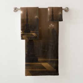 Foggy Piazza San Marco, Venetië Bad Handdoek