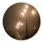 Foggy Piazza San Marco, Venetië Keramische Knop (Voorkant)