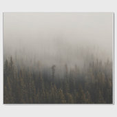 FOGGY PINE TREES CADEAUPAPIER (Vlak)