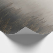 FOGGY PINE TREES CADEAUPAPIER (Hoek)