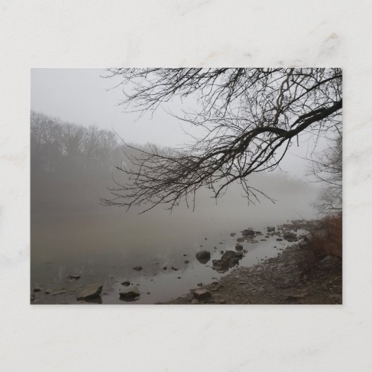 Foggy River, Scioto Park, Dublin, Ohio Briefkaart (Voorkant)