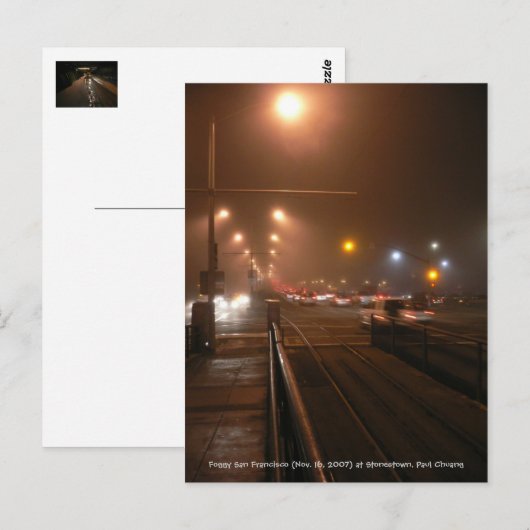 Foggy San Francisco... Briefkaart (Voorkant / Achterkant)