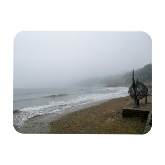 Foggy Scarborough Beach Magneet (Horizontaal)