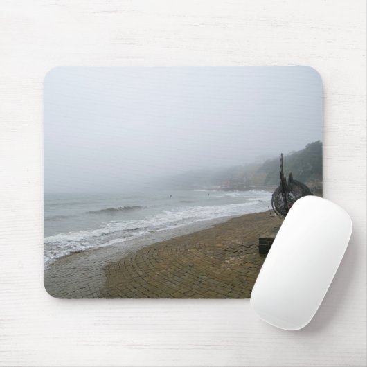 Foggy Scarborough Beach Muismat (Met muis)