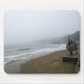 Foggy Scarborough Beach Muismat (Voorkant)