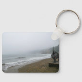 Foggy Scarborough Beach Sleutelhanger (Voorkant)