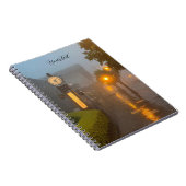 Foggy Street met  klok Notitieboek (Rechterzijde)