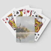Foggy sunrise Lake Bled-speelkaarten Speelkaarten (Achterkant)