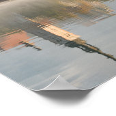 Foggy sunrise Lake Bled vertical poster (Hoek)