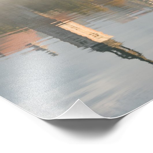 Foggy sunrise Lake Bled verticale afdruk (Hoek)