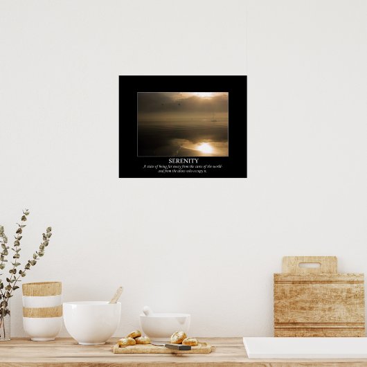 Foggy Sunrise Serenity De-Motivating Poster (Keuken)