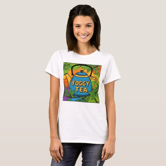 Foggy Tea-shirt T-shirt (Voorkant volledig)
