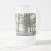 Foggy Trees at Table Rock Bijbelse Verse Matglas Bierpul (Voorkant rechts)