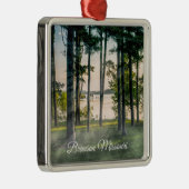 Foggy Trees at Table Rock Metalen Ornament (Rechts)