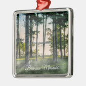 Foggy Trees at Table Rock Metalen Ornament (Links)