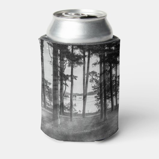 Foggy Trees bij Table Rock Graysale Blikjeskoeler (Blikje Achterkant)