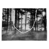 Foggy Trees bij Table Rock Grayscale Groot Cadeauzakje (Voorkant)