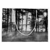 Foggy Trees bij Table Rock Grayscale Groot Cadeauzakje (Achterkant)