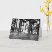 Foggy Trees bij Table Rock Grayscale Kaart (Gele Bloem)