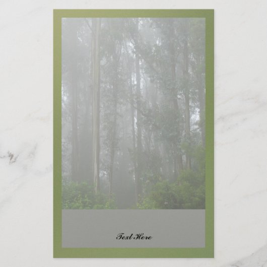 Foggy Trees Briefpapier (Voorkant)