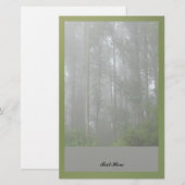 Foggy Trees Briefpapier (Voorkant / Achterkant)