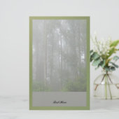 Foggy Trees Briefpapier (Staand voorkant)