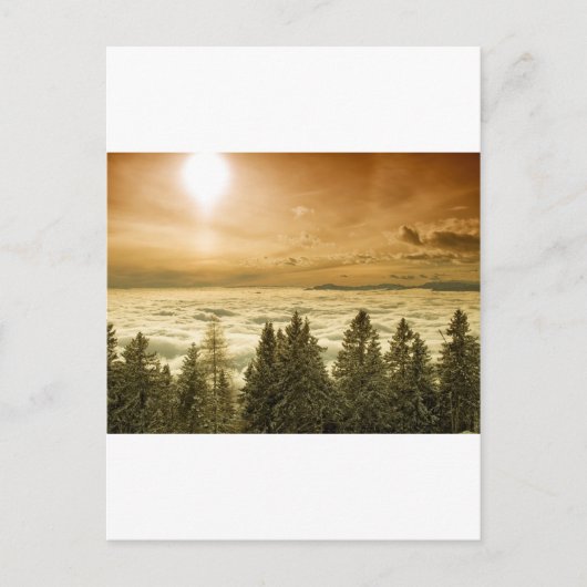 Foggy valley briefkaart (Voorkant)