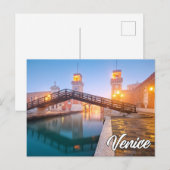 Foggy Venice, Italië Briefkaart (Voorkant / Achterkant)
