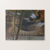 Foggy Waterfall in de Cleveland Metro Parks Legpuzzel (Horizontaal)