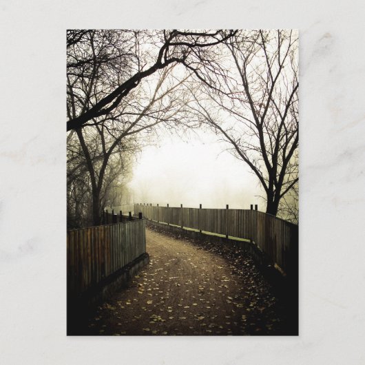 Foggy Waterfront 01 Briefkaart (Voorkant)
