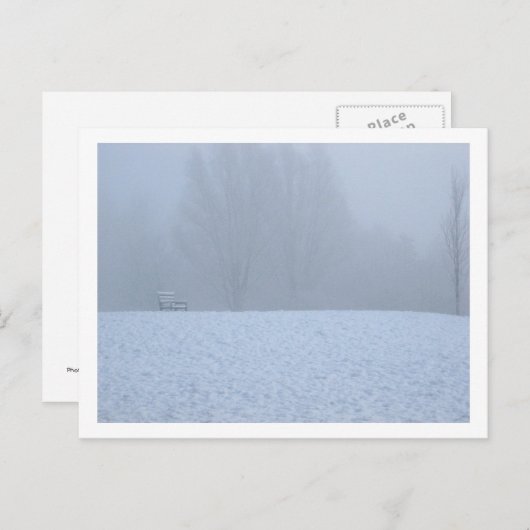 Foggy winter briefkaart (Voorkant / Achterkant)