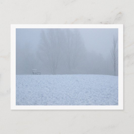 Foggy winter briefkaart (Voorkant)