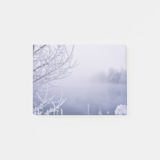 Foggy Winter Day bij de rivier Post-it® Notes
