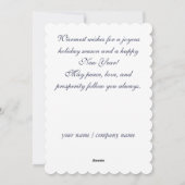 Foggy Winter Forest Feestdagenkaart (Achterkant)