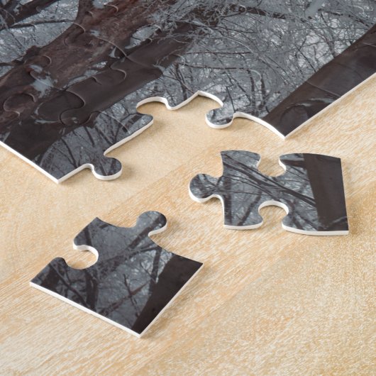 Foggy Winter Forest Legpuzzel (Zijkant)