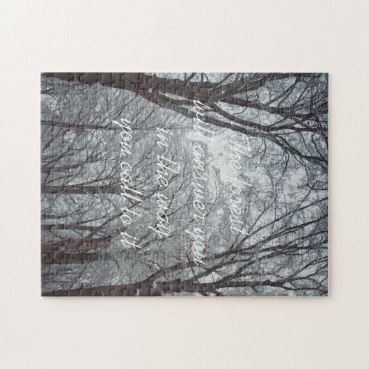 Foggy Winter Forest Legpuzzel (Horizontaal)