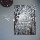 Foggy Winter Forest Poster